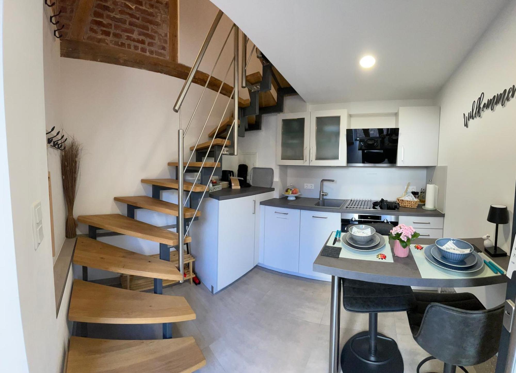 Charmantes Luxus Maisonette- Apartement 巴特赫尔斯费尔德 外观 照片